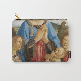Andrea del Verrocchio - The Virgin and Child with Two Angels Carry-All Pouch