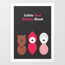 Little Red Art Print | Graphicdesign, Vector 