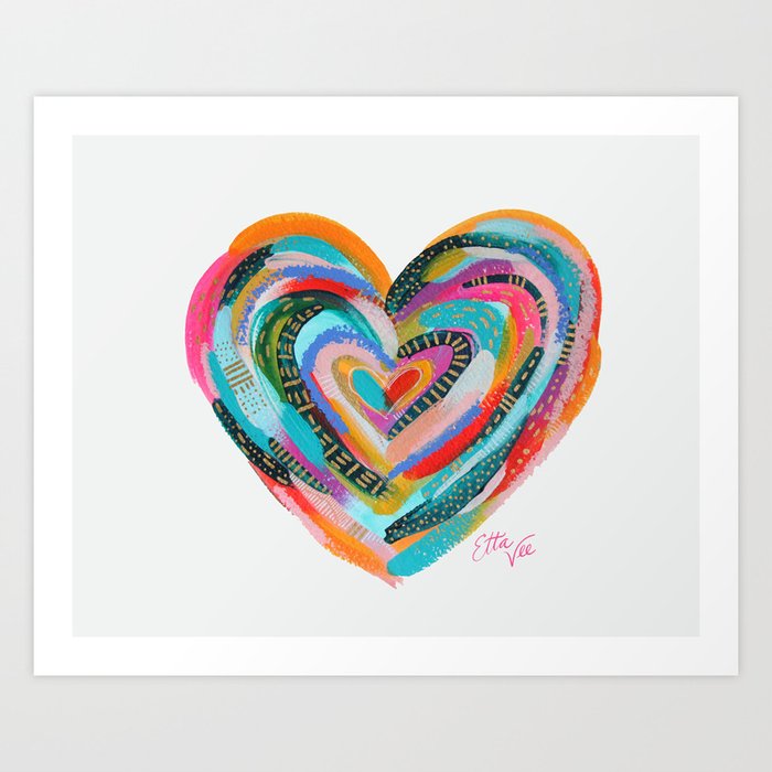 Art Heart no.1 Art Print