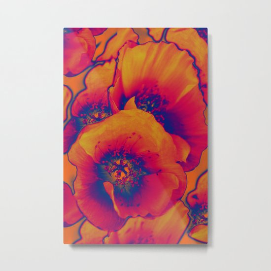 Poppies(vintage)3 Metal Print