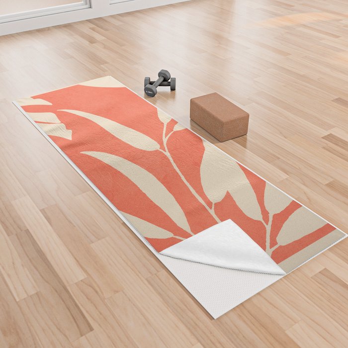 Plant Imprints 3 Yoga Towel
