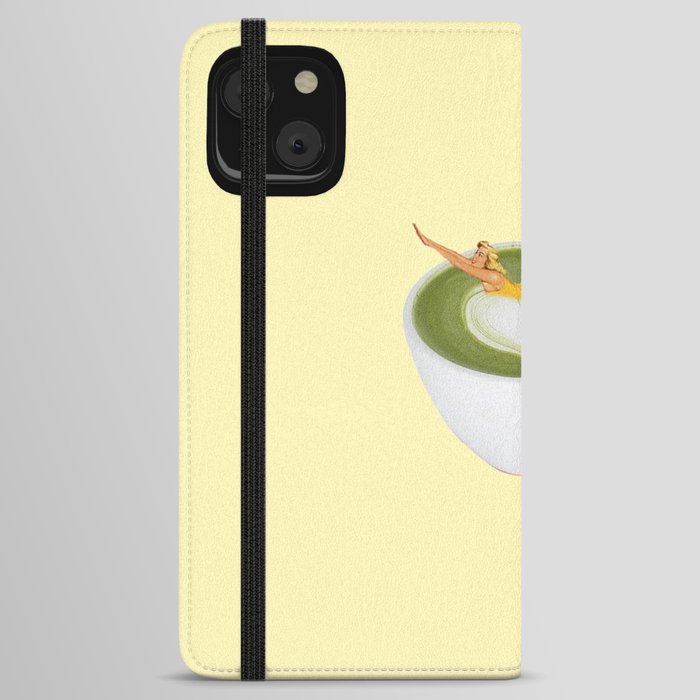 matcha muse yellow iPhone Wallet Case