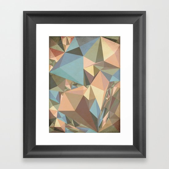 Renaissance Triangle Pyramids Framed Art Print