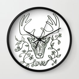 Deer Love Wall Clock