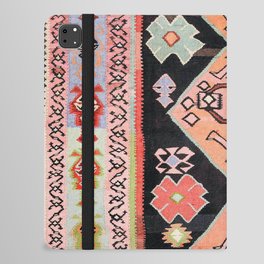 Antique Persian Bijar Kilim Carpet Vintage Colorful Woven Rug Print iPad Folio Case