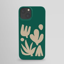 Bottle Green Collage: Paper Cutouts Matisse Edition iPhone Case