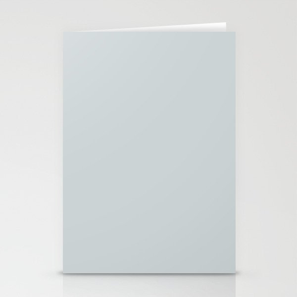 Light Pastel Blue Grey Solid Color Pairs To Sherwin Williams Lullaby SW 9136 Stationery Cards