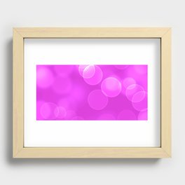 Bright pink blurred lights Recessed Framed Print