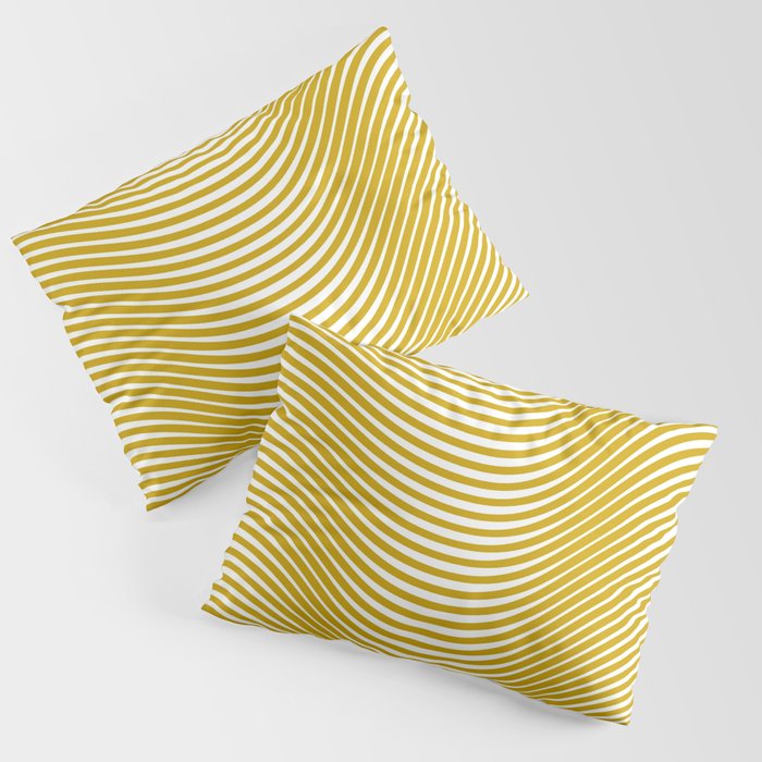 Golden Waves Pillow Sham