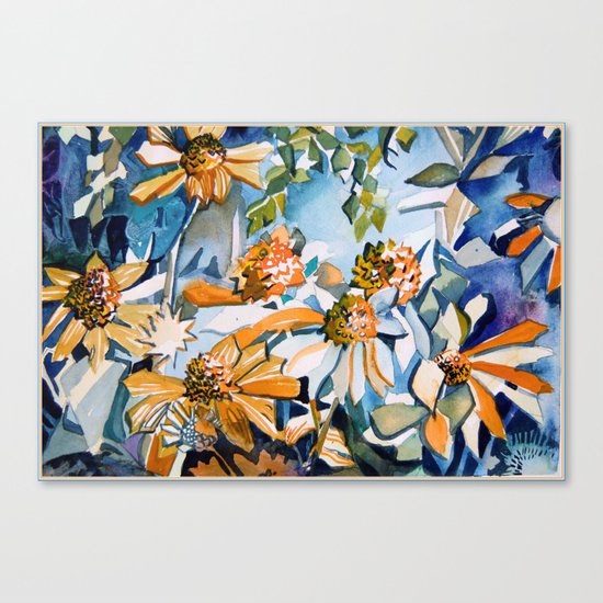 Carnival of Daisies Canvas Print