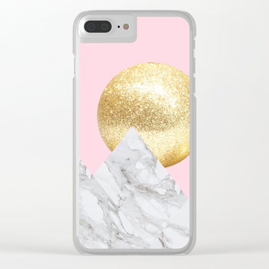 marble mountain Clear iPhone Case