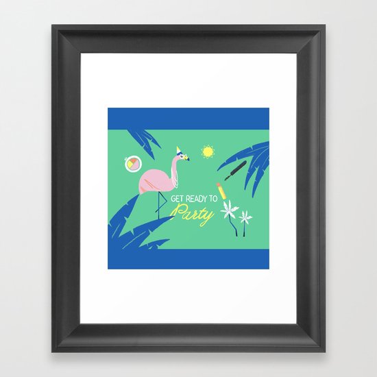 Ready to Party Framed Art Print