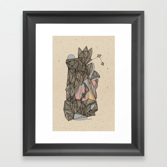 - the plan - Framed Art Print