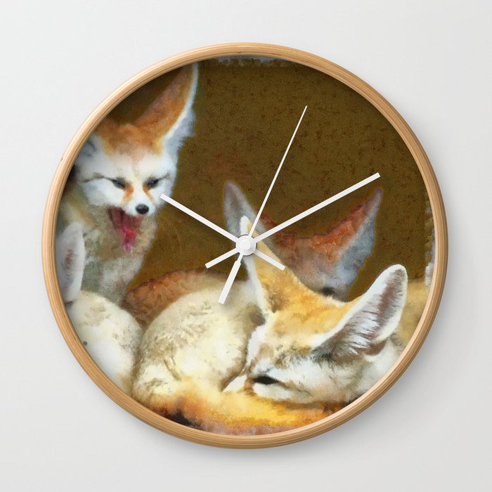 fennec fox Wall Clock