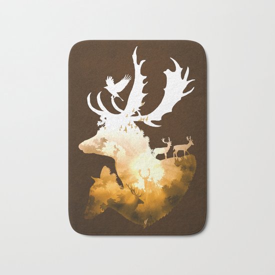 Deer Autumn Bath Mat