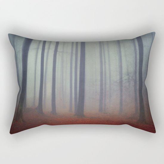 foggy forest Rectangular Pillow