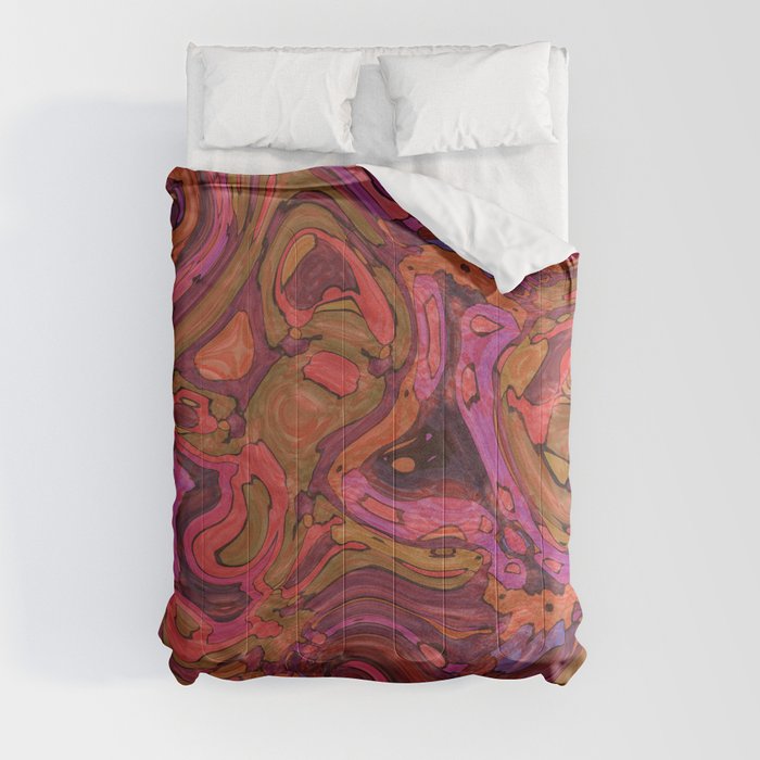 Colorful  Swirl Comforter