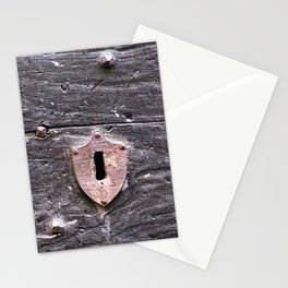 Old Weathered Wooden Door Wood Texture Stationery Card