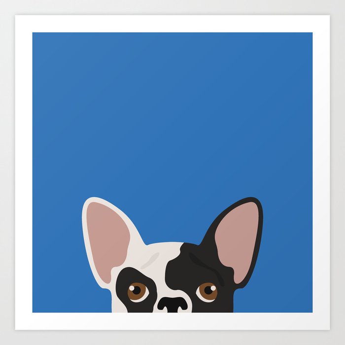 French Bulldog Face Art Print