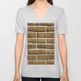 Old, dirty, and grungy red brick wall V Neck T Shirt
