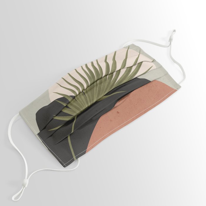 Tropical Leaf- Abstract Art 5 Face Mask