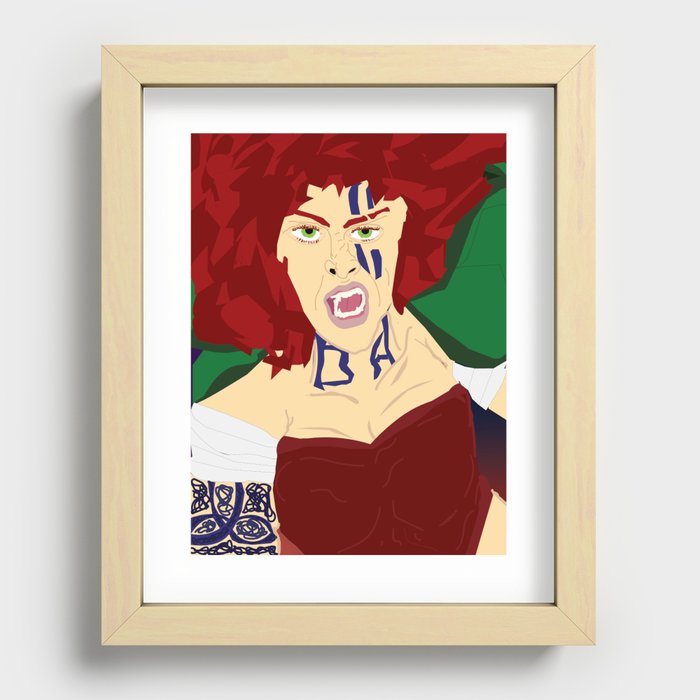 Brighid: Goddess : of Healing, Fire, water, poetry, and blacksmithing  Recessed Framed Print