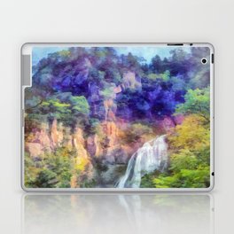 Mountain waterfall Laptop Skin