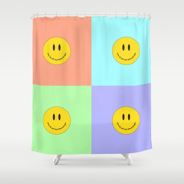 Me & All My Blessings - Pastel Shower Curtain
