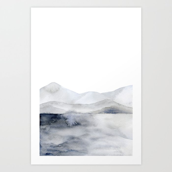 Discover the motif HILLS by Art by ASolo as a print at TOPPOSTER