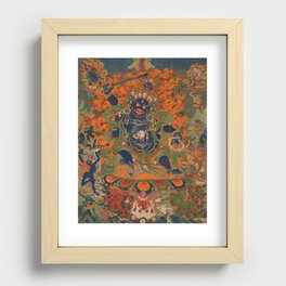 Four Faced Mahakala Recessed Framed Print