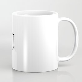 " Tower Collection " - Minimal Letter J Print Coffee Mug
