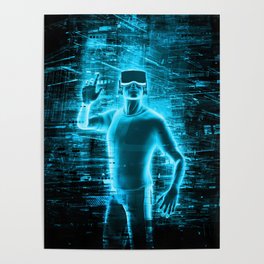 Virtual Reality User Poster
