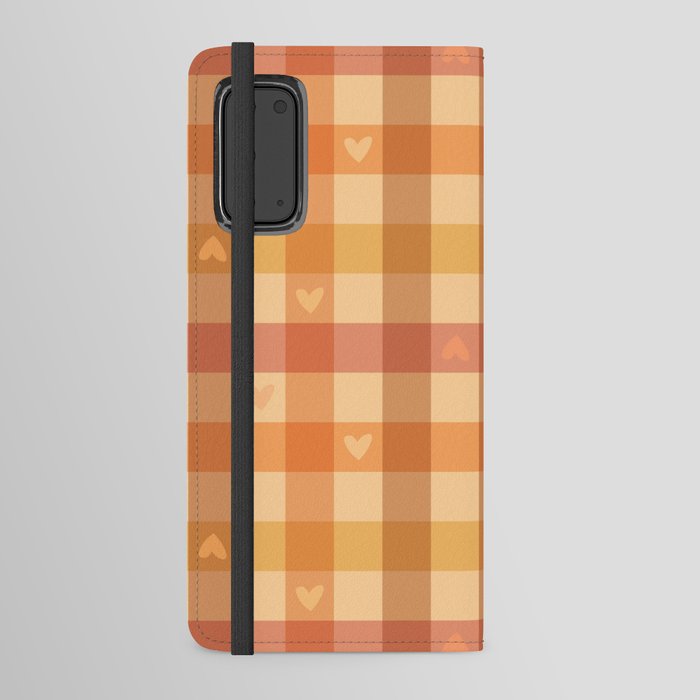 Love check in warm caramel Android Wallet Case