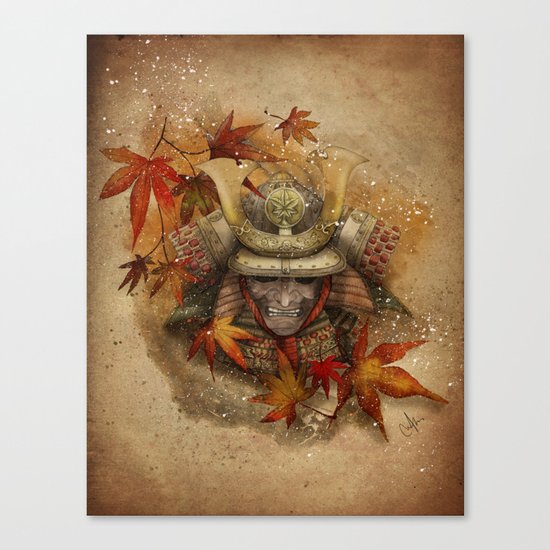 Late Autumn Samurai Canvas Print