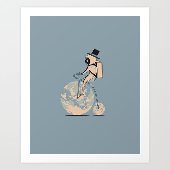 The classic lunar cycle Art Print