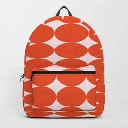 Retro Round Pattern - Orange Backpack