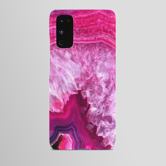 pink agate Android Case