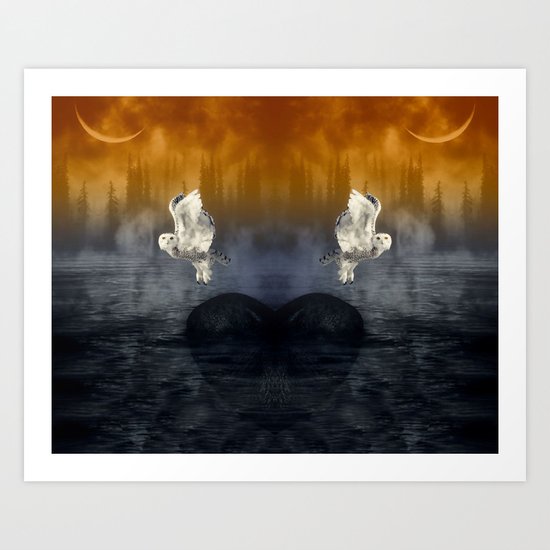 Her passage through time Art Print
