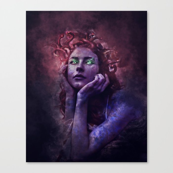 Medusa Portrait Canvas Print
