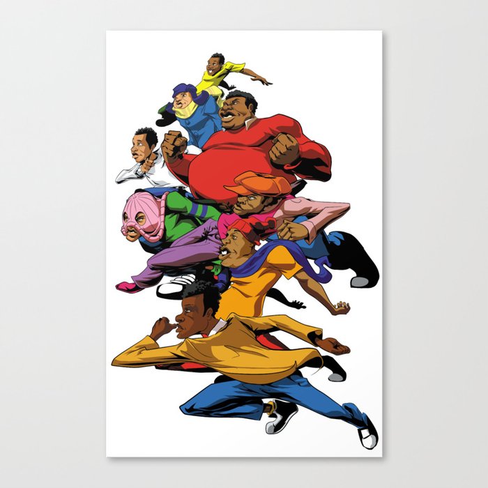 Fat Albert and the gang Canvas Print