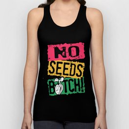 No Seeds Weed Ganja Rasta Marijuana Stems Bud Nug Weed T-Shirts Tank Top