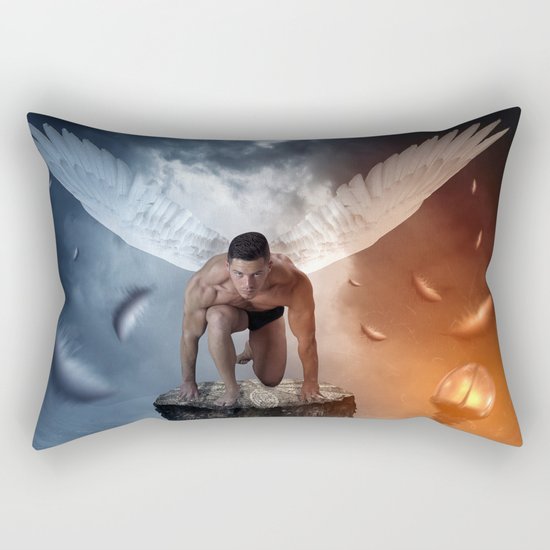 following the lights Rectangular Pillow