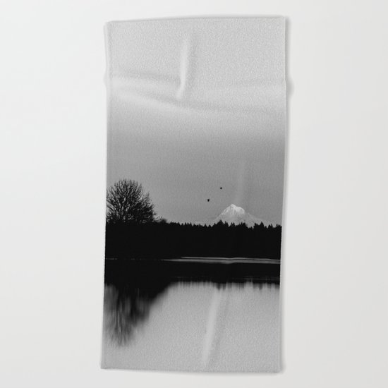 Mound Hood Reflection II Beach Towel