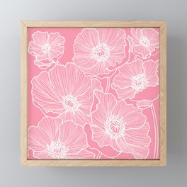 Light Pink Poppies Framed Mini Art Print