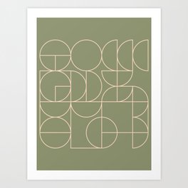 Deco Geometric 08D Art Print