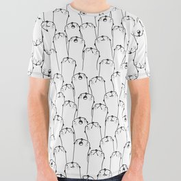 Otter pattern All Over Graphic Tee