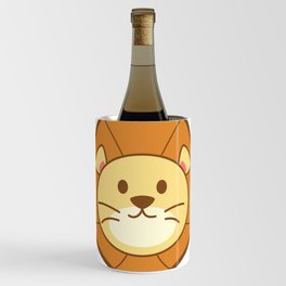 cute kawaii baby lion cartoon Wine Chiller