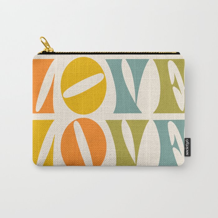 Groovy Retro Love Carry-All Pouch