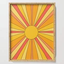 Sun rays Serving Tray