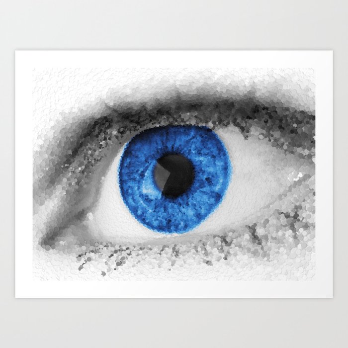 The Big Blue Eye Art Print